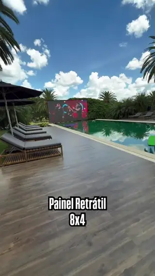 Painel de LED retrátil de 352 polegadas em São Paulo