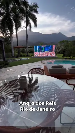 Painel de LED retrátil de 233 polegadas em Angra dos Reis